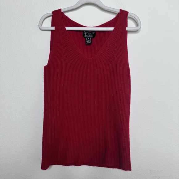 Neiman Marcus Tops - Ellen‎ Tracy For Neiman Marcus Womens Cashmere Red Tank Top Pullover Size Small